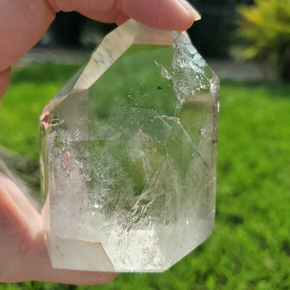 Green Lodolite Chlorite Quartz Tower (13) - Picture 1 of 10